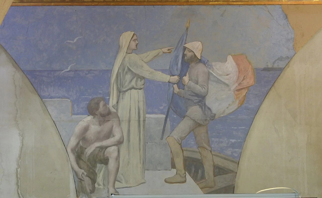Pierre Puvis de Chavannes - 113, Patriotismo, Musée Saint, Nazaire, Bourbon, Lancy